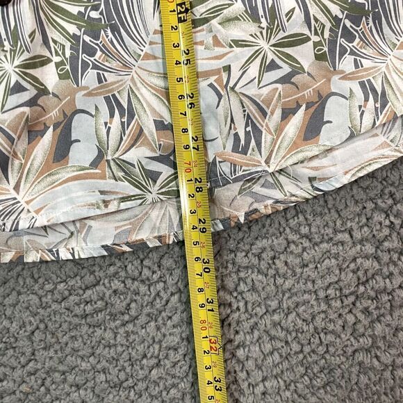 High Surf Hawaiian Button Up Shirt Men's Short Sleeve Palm Floral Medium - Picture 2 of 6